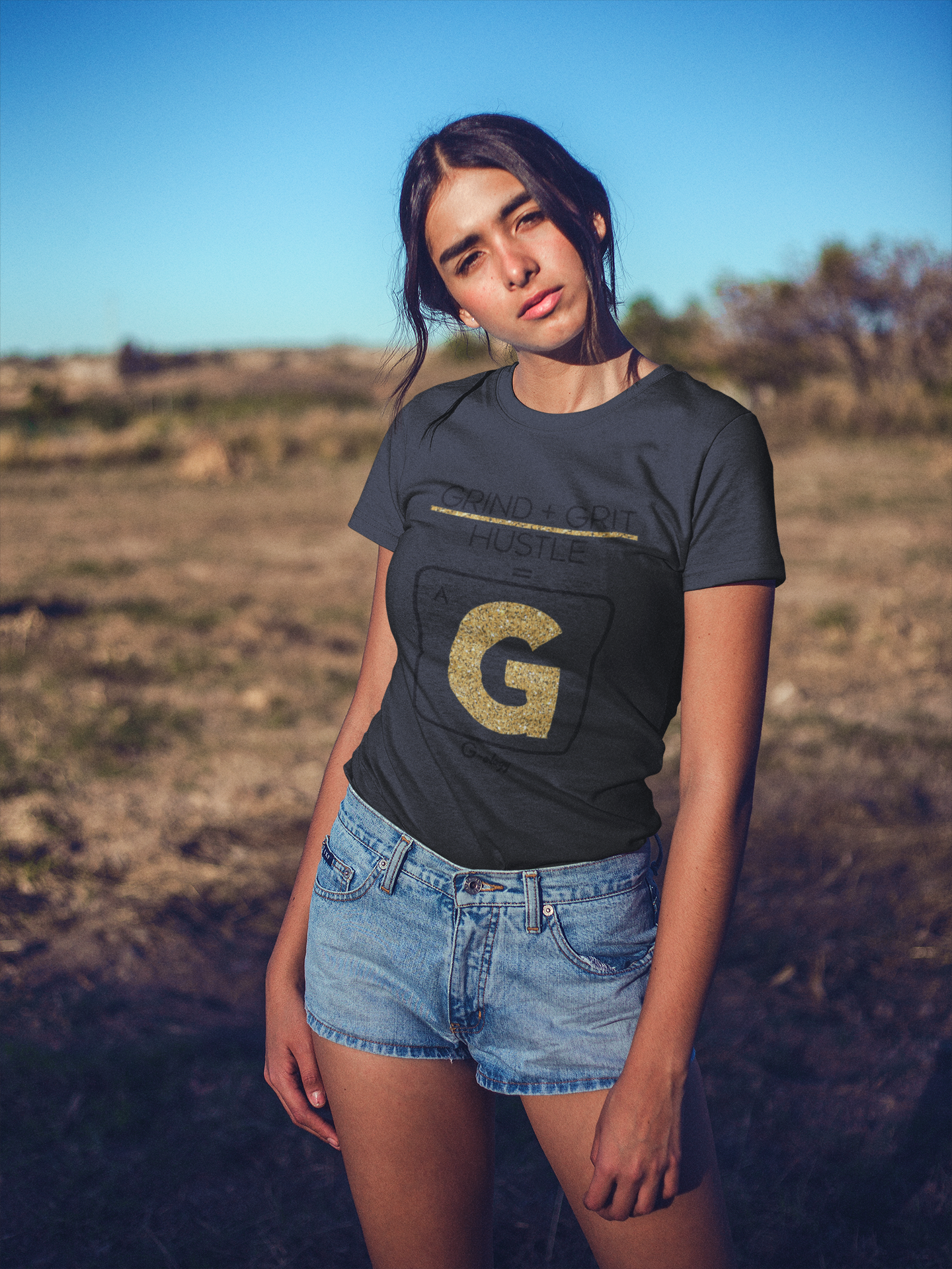 BLACK (T-Shirts) _ Gold