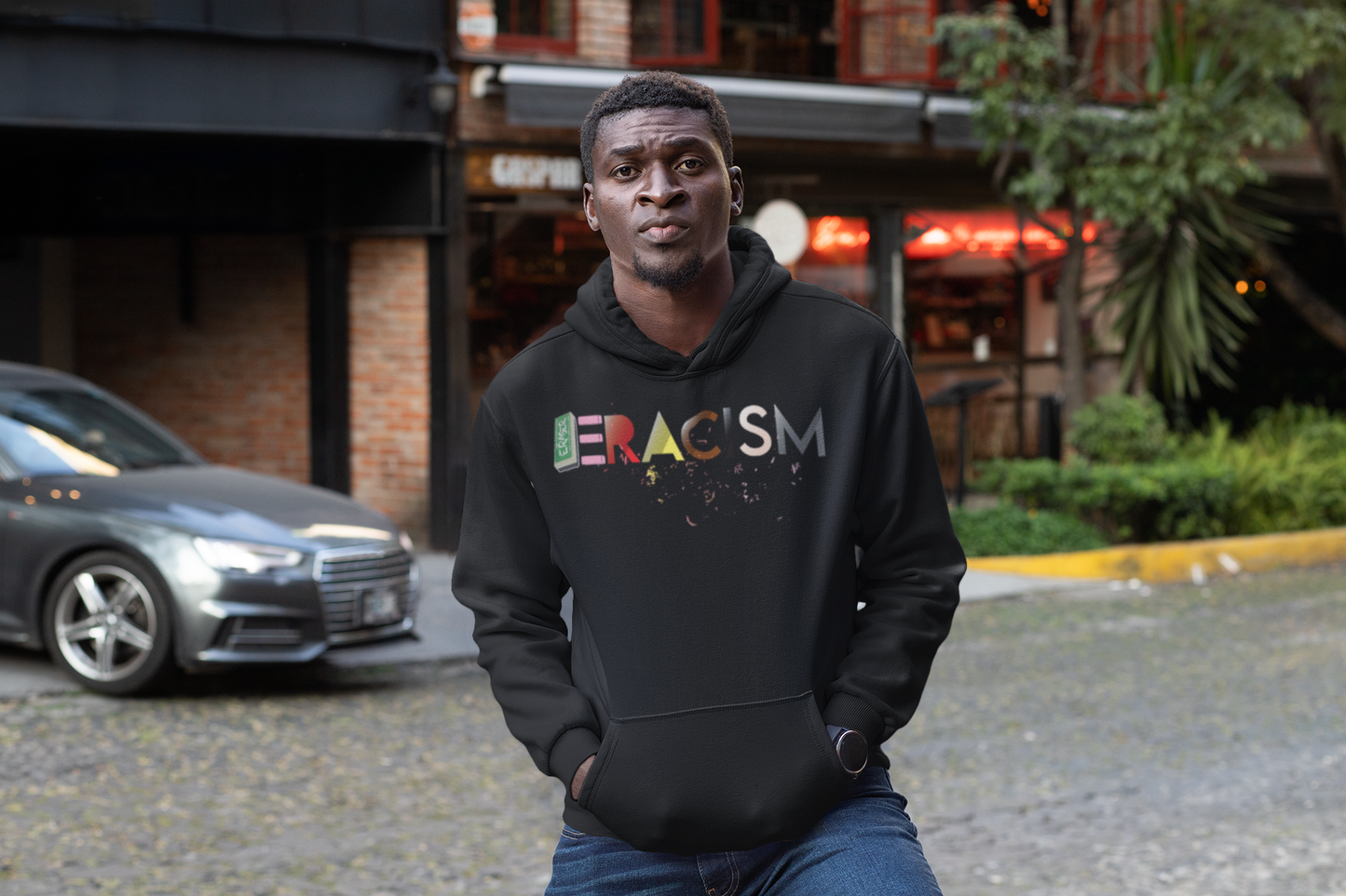 BLACK Hoodies _ E-Racism